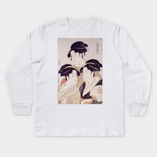 Geisha: Three Beauties of the Present Day Kids Long Sleeve T-Shirt